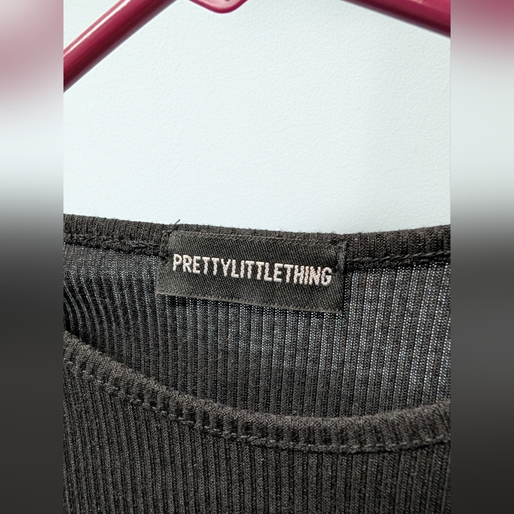 PrettyLittleThing Black Long Sleeve Bodysuit - Picture 2 of 5